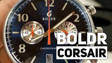 Aviation Inspired Corsair Watch from the BOLDR Journey Chronograph Collection Review