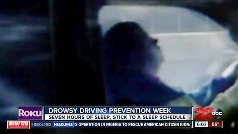 Drowsy Driving Prevention Week promotes the importance of a healthy sleep schedule