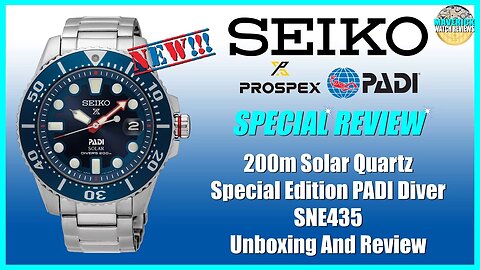 New Legend! | Seiko Prospex PADI Special Edition 200m Solar Quartz Diver SNE435 Unbox & Review