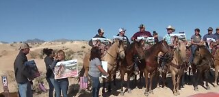 Protesters crash trail ribbon-cutting