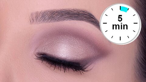 5 MINUTE Soft Glam Drugstore Eye Makeup Tutorial