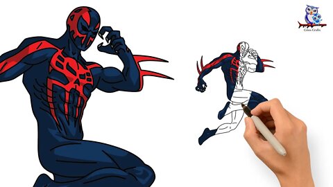 How to Draw Spider - Man 2099 Across the Spider-Verse