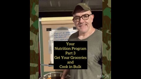 Your Nutrition Program Part 3: Grocery List and Meal Prep