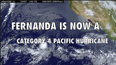 135 MPH CATEGORY 4 HURRICANE FERNANDA MOVING TOWARD HAWAII