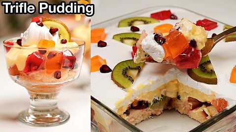 Trifle Pudding - Eggless Sweet Dessert Recipe by Ruchi Bharani [HD]