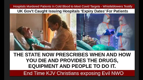 Hospitals Murdered Patients In Cold Blood to Meet Covid Targets - Whistleblowers Testify