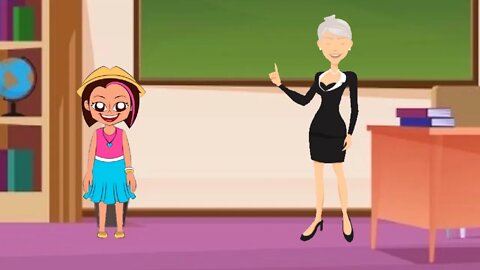 Shortsbetter funny humourous English jokes teacher and student comic text cartoon animation laugh 😀