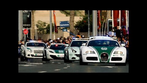 Dubai police cars VS Racer cars