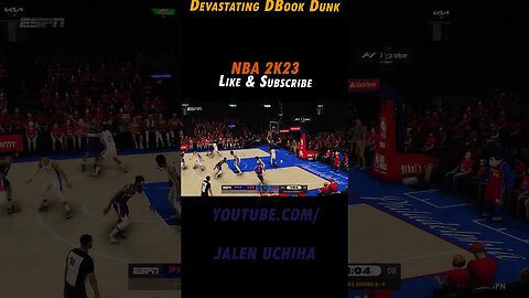 Devastating Dunk by Devin Booker #2023 #nba #2k23 #devin booker #jalen uchiha #shorts