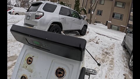 Snow troubles? Fridge and Stove haul away. #junkremoval