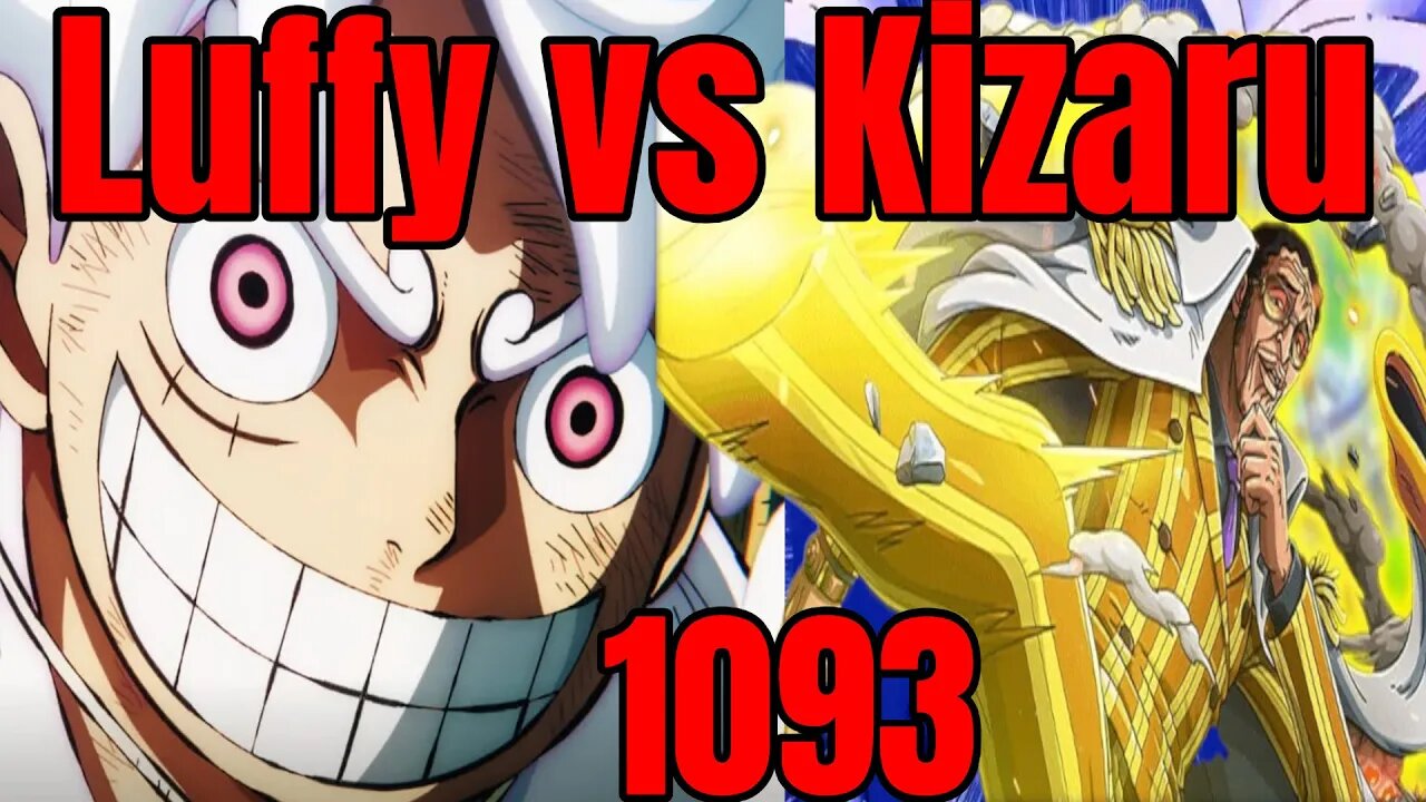 One piece Chapter 1093 Reaction + Review Luffy vs Kizaru Solar Flare ...
