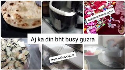 lahoriyo ka sunday ka din |aj behan agae👩‍👧‍👦| busy fun filled day🥰|best onion cutter