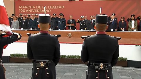 Conmemoración del 106 Aniversario de la Marcha de la Lealtad en el Castillo de Chapultepec