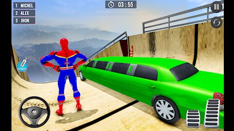 Mega Ramp Car Stunt Driving Games - New Car Games _ Android Gameplay