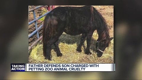 Father of man charged with animal abuse defends his son