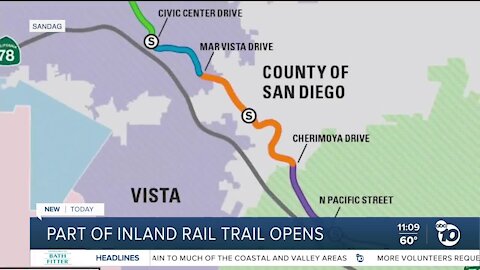 Part of North County Rail Trail opens to public