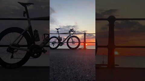 Sunrise Bike Ride #asmr #cycling #roadbike #shorts