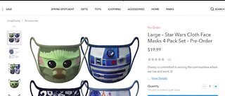 Disney sells and donates masks - donating profits