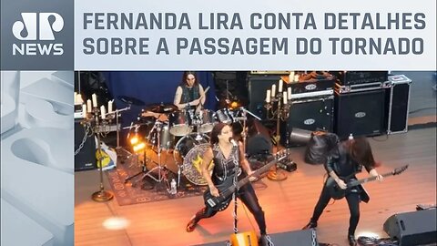 Vocalista da banda Crypta relata tensão com passagem de tornado nos EUA