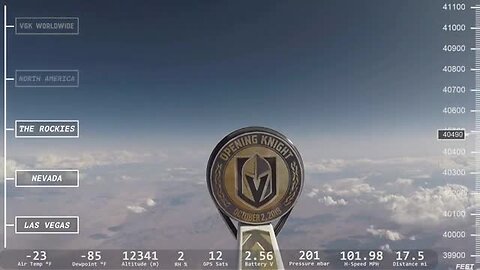 Vegas Golden Knights set VGK worldwide record for highest puck drop