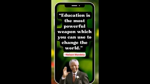 Nelson Mandela Education Quotes #shorts #quotes #trending #education #viral #ytshorts #yt #inspire