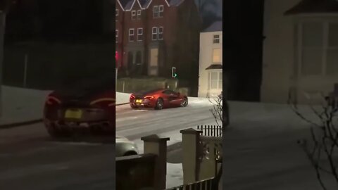 McLaren on icy roads, dont worry #cartok #Lamborghini #cartiktok #cars #car