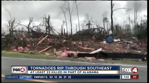 At least 23 dead after tornadoes touch down in Alabama and Georgia