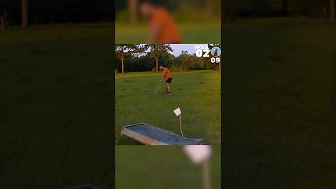 #shorts | HOLE IN 2 | AMAZING SHOT GOES DOWN FOR A HOLE IN TWO | GARDEN GOLF | REDNECK GOLF | CIWTG