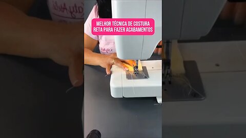 Canto mitrado PERFEITO | Melhor técnica de costura reta para acabamentos 💖 #costura #costureira