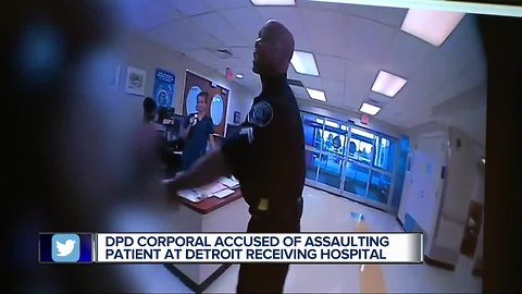 DPD corporal accused of assaulting patient at Detroit Receiving Hospital