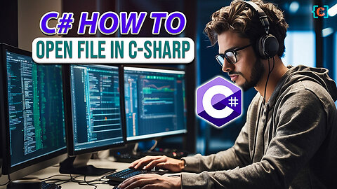 How Do I - 001 - open a File In C-Sharp