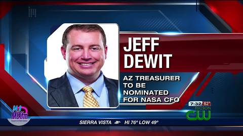 State treasurer DeWit to leave for NASA