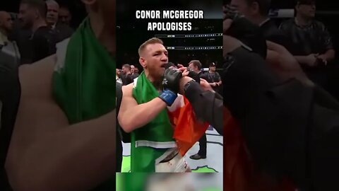 CONOR MCGREGOR APOLOGISES😳 #shorts #conormcgregor #mcgregor #ufc