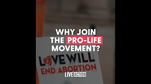 Here's why you should join the pro-life movement 👏