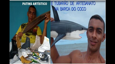 Skates Artistico and Shark of arts in the palm of the coconut -Lucena-PB Brazil