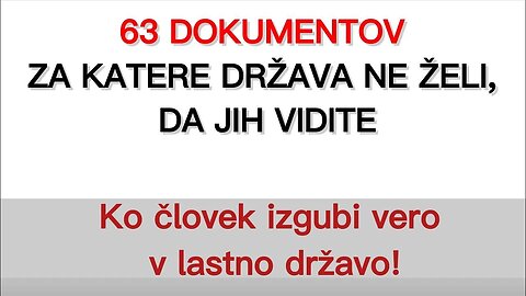 63 dokumentov za katere država ne želi da jih vidite - Jessie Ventura