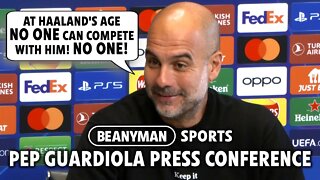 'At Haaland's age NO ONE can compete with him! NO ONE!' | Man City v FC Copenhagen | Pep Guardiola