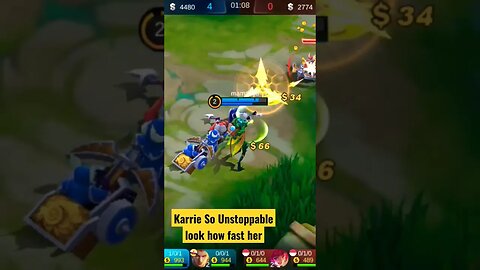 Karrie attack so Unstoppable #razimaruyama #savage #karrie #mobilelegend