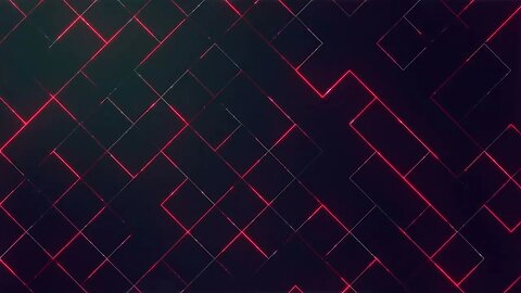 Red Neon Square Background Backdrop Motion Graphics 4K Copyright Free