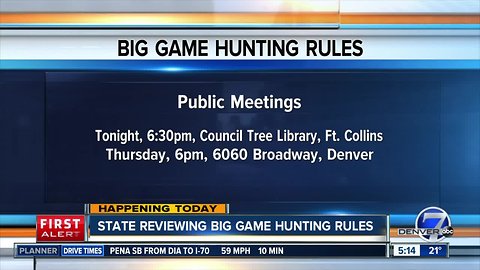 State reviewing big game hunting rules