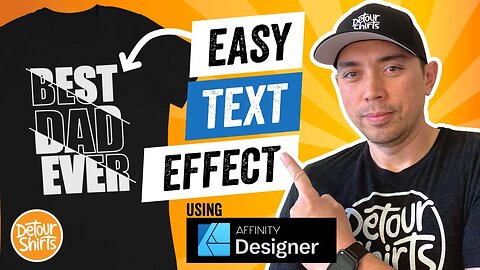 Text Effects For T-Shirt Designs | Affinity Designer Step by Step Tutorial | Typography Design