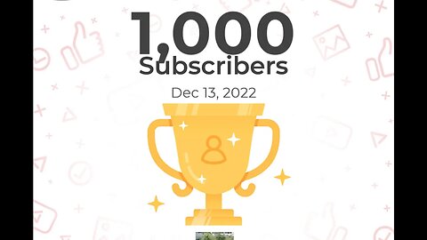 Lucky to see live hitting 1000 subscribers