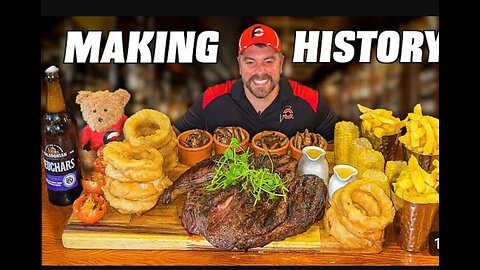 Toughest Steak Challenge I've Ever Tried!! Undefeated 60oz Scottish Rump Steak Challenge!!