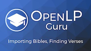 Tutorial 4: Importing Bibles, Finding Verses