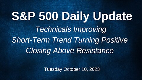 S&P 500 Daily Market Update for Tuesday October 10, 2023