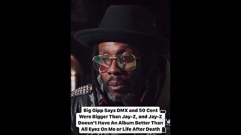 Gipp Says #dmx and #50cent Bigger Than Jay-z and none of his albums bigger then #alleyezonme #2pac