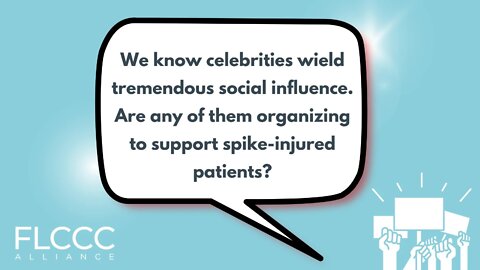 We know celebrities wield tremendous social influence. Are any of them organizing to support spike-injured patients?