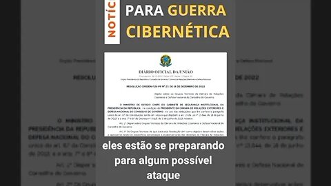 O Brasil preparado para GUERRA CIBERNÉTICA