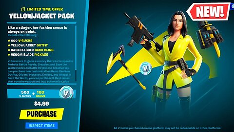 *NEW* YELLOW JACKET STARTER PACK in Fortnite! (SEASON 3)