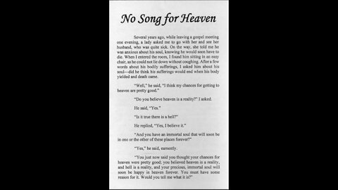 No Song for Heaven